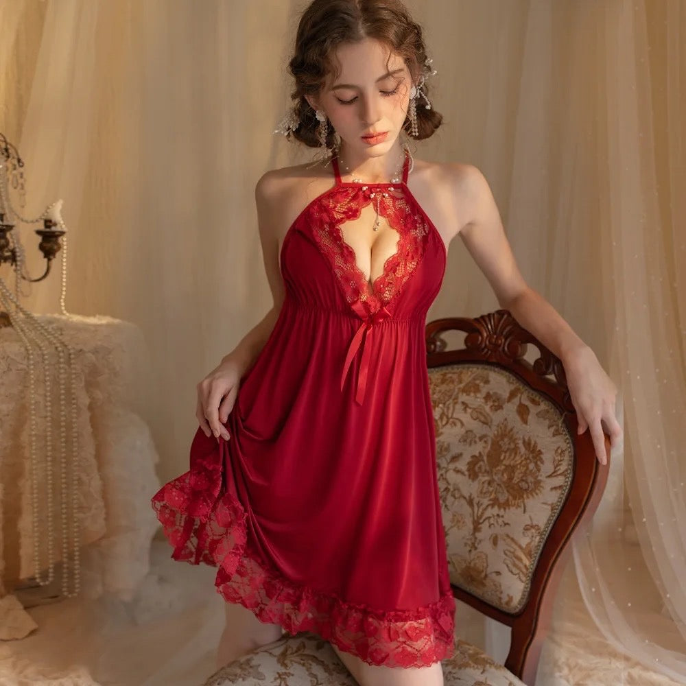 Intimate Lingerie Hollow Elegant Mesh Nighty