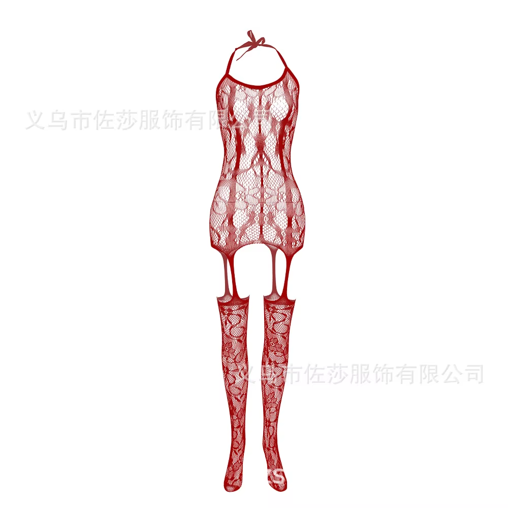 Scarlet Seduction Lace Bodystocking