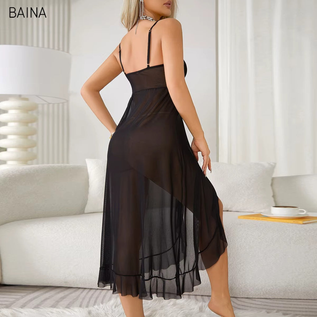 Elegant Spaghetti Strap Wrap Dress